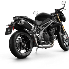 Speed Triple S-Rear 3-4 Jet Black