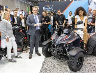 intermot 18 008 037  Pressekonferenz  KYMKO, MAXXER 300S, Halle 8