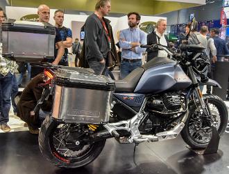 intermot 18 016 013  Pressekonferenz Piaggio, V 85 TT, Halle 7